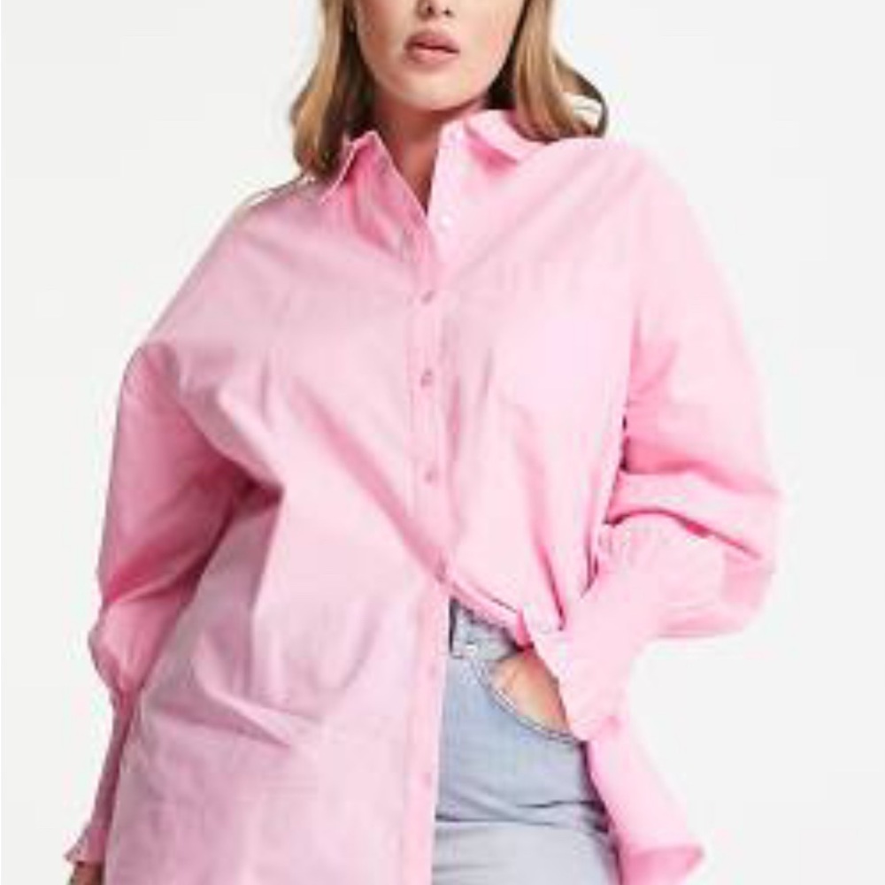 Pink Button-Up Shirt